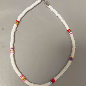 White Homemade Necklace